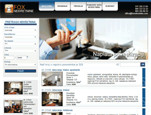 Tablet Screenshot of foxnekretnine.com